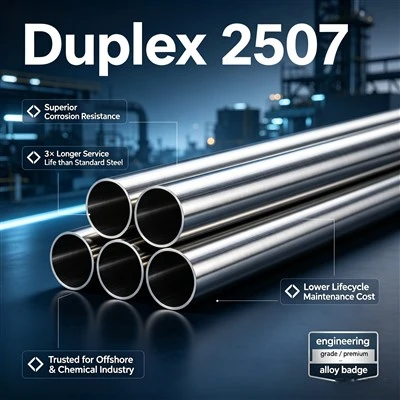 Duplex 2507 caurule|Super Duplex nerūsējošā tērauda caurule